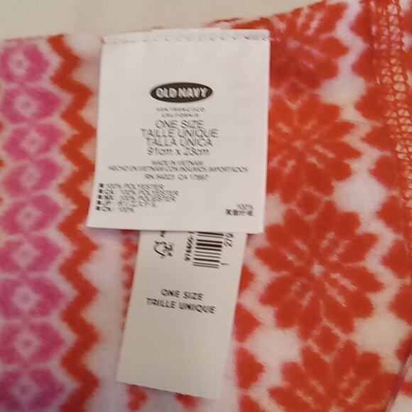 NWT Old Navy  orange/pink eternity winter scarf. Soft and Warm. - Picture 2 of 6